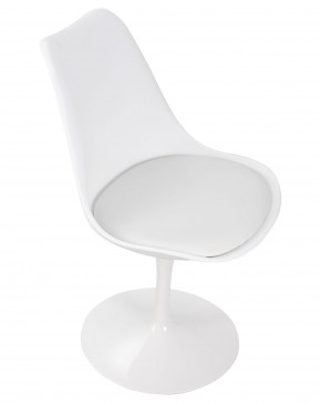 Стул обеденный DOBRIN TULIP, белое основание, цвет белый (W-02) в Миассе - miass.ok-mebel.com | фото 7