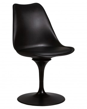 Стул обеденный DOBRIN TULIP, черное основание, цвет черный (B-03) в Миассе - miass.ok-mebel.com | фото