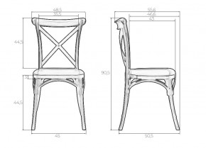 Стул обеденный DOBRIN ZILAN, цвет чёрный (B-03) в Миассе - miass.ok-mebel.com | фото 9
