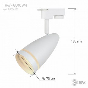 Светильник на штанге Эра  TR49 - GU10 WH в Миассе - miass.ok-mebel.com | фото 4
