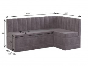 ТОМЕНТО Кухонный уголок со спальным местом (велюр 2 кат) в Миассе - miass.ok-mebel.com | фото 2