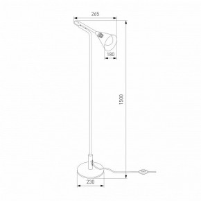 Торшер Eurosvet Enigma 01187/1 черный в Миассе - miass.ok-mebel.com | фото 4