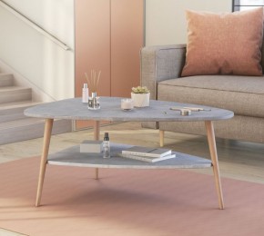 ТРИО Стол журнальный (бетон) в Миассе - miass.ok-mebel.com | фото