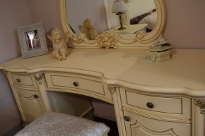 Туалетный стол + Зеркало Мона Лиза (крем) в Миассе - miass.ok-mebel.com | фото 5