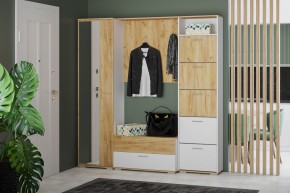 Тумба для обуви НМ 013.26 "Санти" (Белый/Крафт Золотой) в Миассе - miass.ok-mebel.com | фото 3