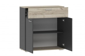 Тумба НМ 013.77 "Санти" (Антрацит/Крафт Серый) в Миассе - miass.ok-mebel.com | фото 2