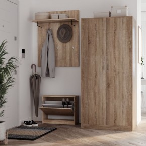 Тумба ОРИОН с одной полкой для обуви, цвет Дуб Сонома в Миассе - miass.ok-mebel.com | фото 4