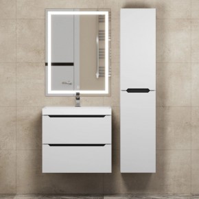 Тумба под раковину Uperwood Tanos 60 см, подвесная, белая/графит в Миассе - miass.ok-mebel.com | фото 13