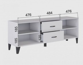 Тумба под ТВ ТВМ-6 (белый) в Миассе - miass.ok-mebel.com | фото 2