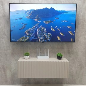Тумба подвесная под ТВ LINES MTV3-MA 900 Бежевый (Леда-М 10.1.5) в Миассе - miass.ok-mebel.com | фото 3