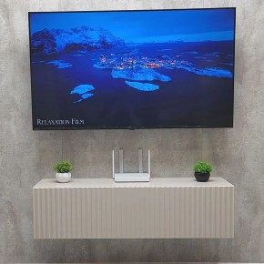 Тумба подвесная под ТВ LINES MTV4-MA 1150 Бежевый (Леда-М 10.1.5) в Миассе - miass.ok-mebel.com | фото 2