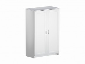 Тумба СИРИУС двухдверная высокая, цвет белый в Миассе - miass.ok-mebel.com | фото