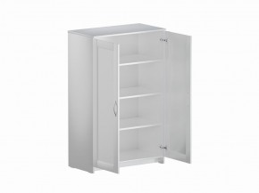 Тумба СИРИУС двухдверная высокая, цвет белый в Миассе - miass.ok-mebel.com | фото 3