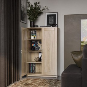 Тумба СИРИУС двухдверная высокая, цвет Дуб Сонома в Миассе - miass.ok-mebel.com | фото 4