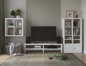 ТВ-тумба Энкель ТВ16, тамбурат, цвет белый в Миассе - miass.ok-mebel.com | фото 4