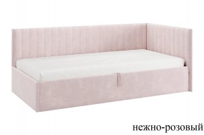 ТВИКС Кровать (тахта) с ПМ 900 (нежно-розовый) в Миассе - miass.ok-mebel.com | фото