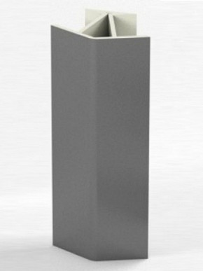 Угловое соединение для цоколя 135 гр. h100 мм (Алюминий, Белый, Черный, Сонома) в Миассе - miass.ok-mebel.com | фото