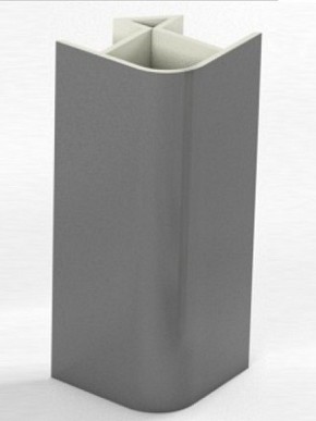 Угловое соединение для цоколя 90 гр. h100 мм (Алюминий, Белый, Черный, Сонома) в Миассе - miass.ok-mebel.com | фото