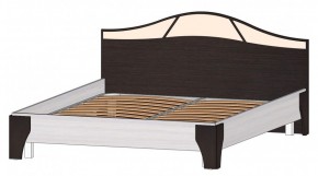 ВЕРОНА Кровать 1600 с основанием (Венге/Анкор светлый) в Миассе - miass.ok-mebel.com | фото