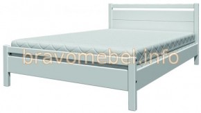 ВЕРОНИКА-1 Кровать из массива 900 (Белый Античный) в Миассе - miass.ok-mebel.com | фото