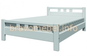 ВЕРОНИКА-2 Кровать из массива 1200 (Белый античный) в Миассе - miass.ok-mebel.com | фото