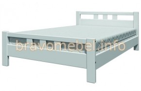 ВЕРОНИКА-2 Кровать из массива 900 (Белый античный) в Миассе - miass.ok-mebel.com | фото