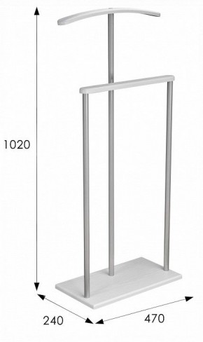 Вешалка для костюма Дэви 1 в Миассе - miass.ok-mebel.com | фото 6