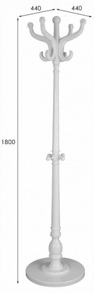 Вешалка-стойка В 1Н в Миассе - miass.ok-mebel.com | фото 7