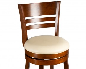 Вращающийся полубарный стул DOBRIN WILLIAM COUNTER, шоколад, кремовый в Миассе - miass.ok-mebel.com | фото 7