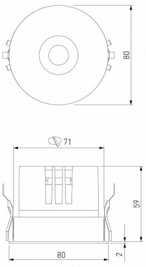 Встраиваемый светильник Elektrostandard Bliss a069409 в Миассе - miass.ok-mebel.com | фото 8