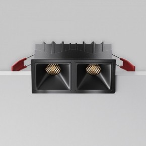 Встраиваемый светильник Maytoni Alfa LED DL043-02-10W3K-SQ-B-1 в Миассе - miass.ok-mebel.com | фото 2