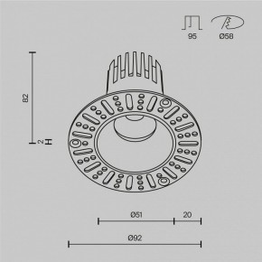 Встраиваемый светильник Maytoni Dip DL119-10W-2.7K-TRS-B в Миассе - miass.ok-mebel.com | фото 10