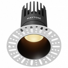 Встраиваемый светильник Maytoni Dip DL122-15W-2.7K-TRS-B в Миассе - miass.ok-mebel.com | фото