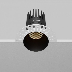 Встраиваемый светильник Maytoni Dip DL122-15W-2.7K-TRS-B в Миассе - miass.ok-mebel.com | фото 7