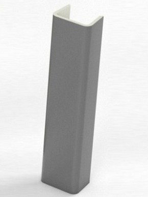 Торцевая заглушка  для цоколя h100 мм (Алюминий, Белый, Черный, Сонома) в Миассе - miass.ok-mebel.com | фото