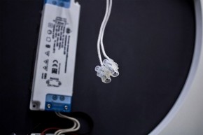 Зеркало Будапешт 700х700 с подсветкой Sansa (GL7034Z) в Миассе - miass.ok-mebel.com | фото 6