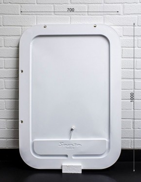 Зеркало Elis 100 white с подсветкой Sansa (SEe1045Z) в Миассе - miass.ok-mebel.com | фото 5