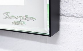 Зеркало Even 90 black с подсветкой Sansa (SE1056Z) в Миассе - miass.ok-mebel.com | фото 3