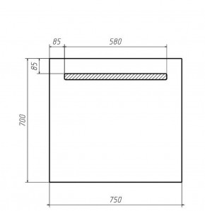 Зеркало Good Light 75 с подсветкой Домино (GL7007Z) в Миассе - miass.ok-mebel.com | фото 2