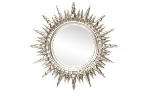 Зеркало круглое серебро (1810(1) в Миассе - miass.ok-mebel.com | фото 1